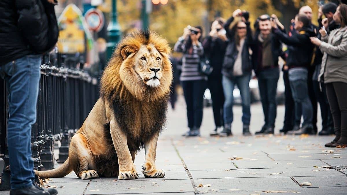 Ce que cache le comportement du lion dans cette vidéo intrigante