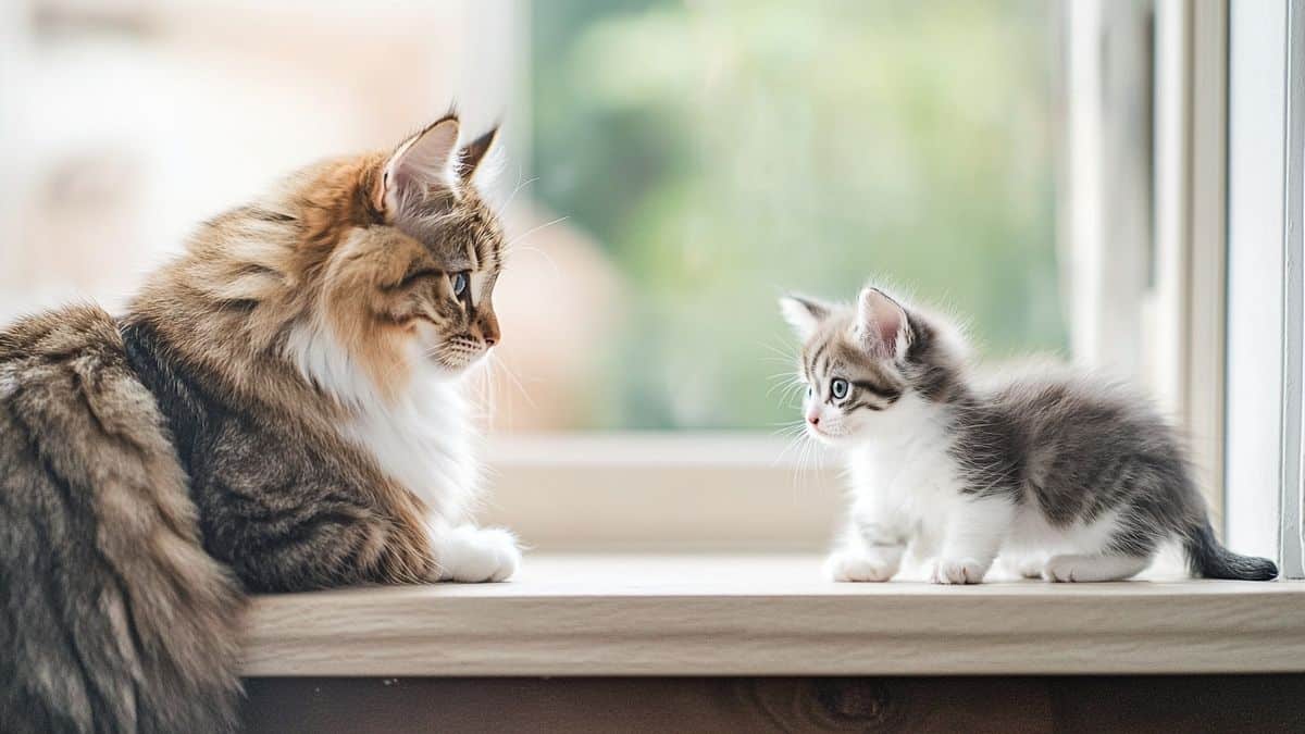 Un matou errant devient nounou pour chatons orphelins après avoir été sauvé par une bénévole